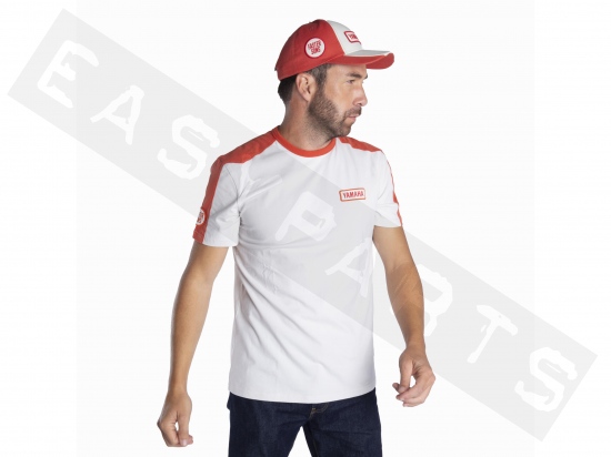 Cap YAMAHA Faster Sons 24 Jugal white/red adult